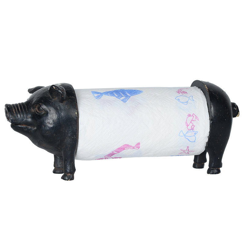 Rosalind Wheeler Pig Shaped FreeStanding Paper Towel Holder Wayfair